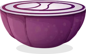 Наполовину фиолетовый лук