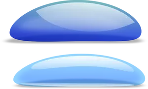 Blå och ljus blå droppar vektor ClipArt