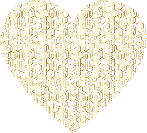 Gold electronic heart
