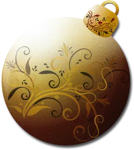 Christmas tree ornament with reflection vector illustration