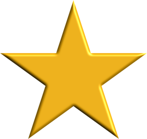 a golden star