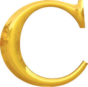 Altın C tipografi