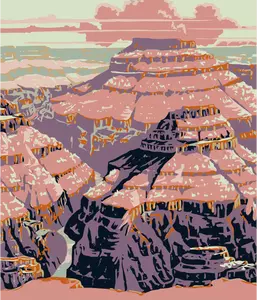 Image vectorielle Grand Canyon