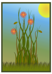 Erba, fiori e sole