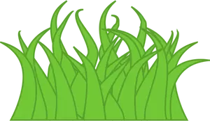 Bladeren van gras vector afbeelding