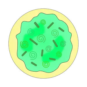 Immagine di zucchero cookie di turbinio verde
