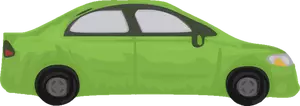 Groene auto vector afbeelding