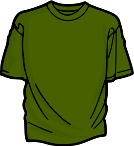 Zielony t-shirt wektorowa