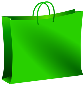 Ilustración de vector bolsa verde