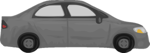 Image vectorielle automobile gris