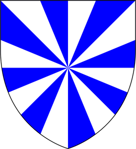 Vector de la imagen del escudo azul hélice