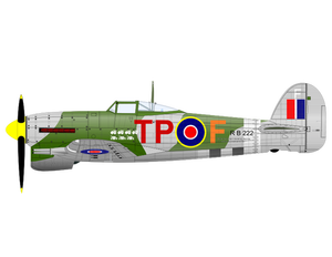 Illustration vectorielle de Hawker Typhoon
