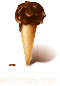 Image de crème glacée au chocolat