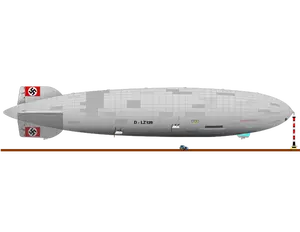 Hindenburg Luftskipet vektor