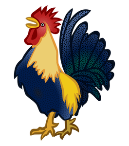 Colorful cock