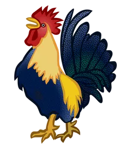 Colorful cock