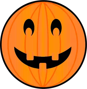 Immagine a colori di zucca intagliata per festa di Halloween
