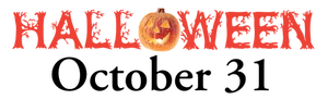 Immagine di Halloween 31 ottobre segno vettoriale