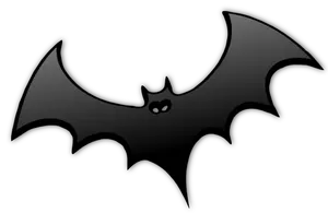 Murciélago gris silueta vector de la imagen