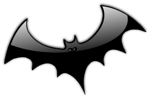 Svart Halloween bat vektor image