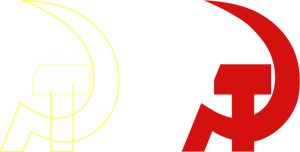 Image vectorielle d'emblème pour les élections