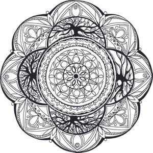 Hand-Drawn Mandala Symbol