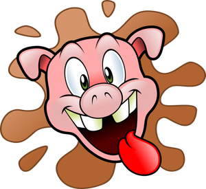 Mutlu domuzun kafası