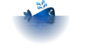 Ilustração em vetor feliz baleia azul