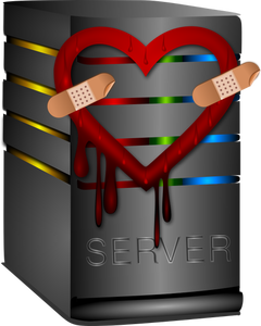Grafis vektor heartbleed server