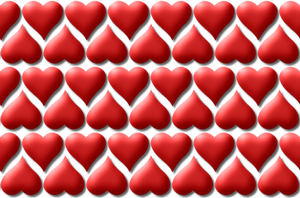 Srdce vzor vektorové ilustrace