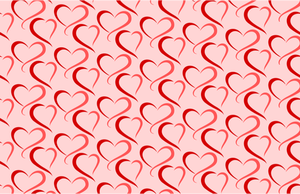 Heart pattern on pink background