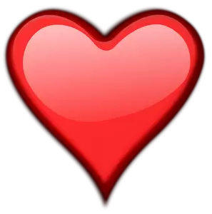 Vector image of glossy heart