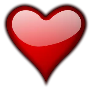 Lucioasă inima vector illustration