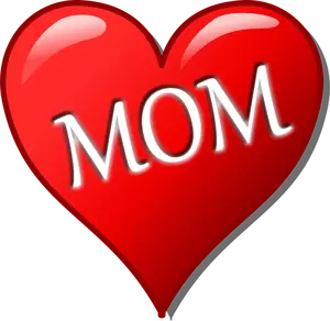 Mother's day heart vector image