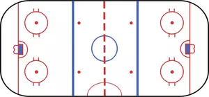 Hockey rink vektorgrafikk utklipp