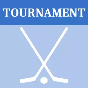 Vektorgrafik med hockey turnering ikonen