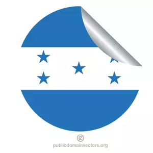 Stiker bendera Honduras