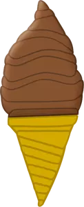 Imagem de chocolate gelado em cone