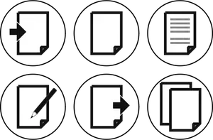Graphiques vectoriels d'ensemble de l'icône ordinateur OS