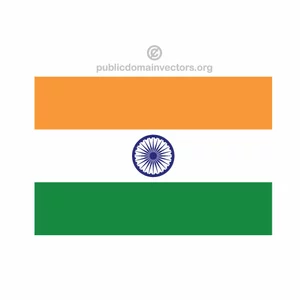 Bandiera indiana vettoriale