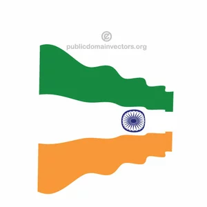 Bandiera vettoriale dell'India