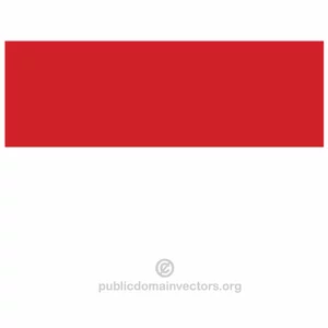 Vector drapeau de l'Indonésie