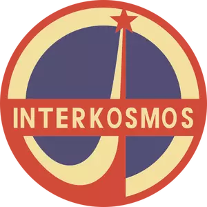 Interkosmos vector image
