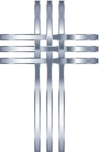 Gestileerde titanium cross afbeelding