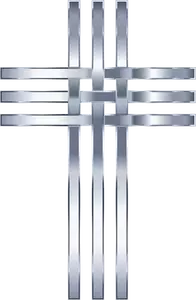 Stylizowane tytanu krzyż obrazu
