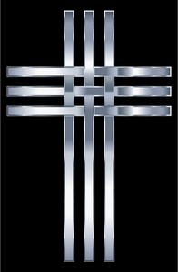 Gestileerde titanium cross