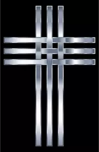 Stylizowane tytanu krzyż