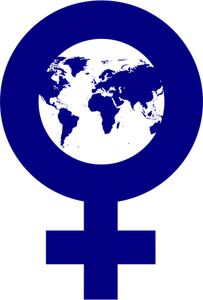 Vector clip art of females of the Earth sign