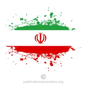 Iranske flagg vektorgrafikk