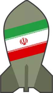 Graphiques vectoriels de bombe nucléaire iranienne hypothétique
